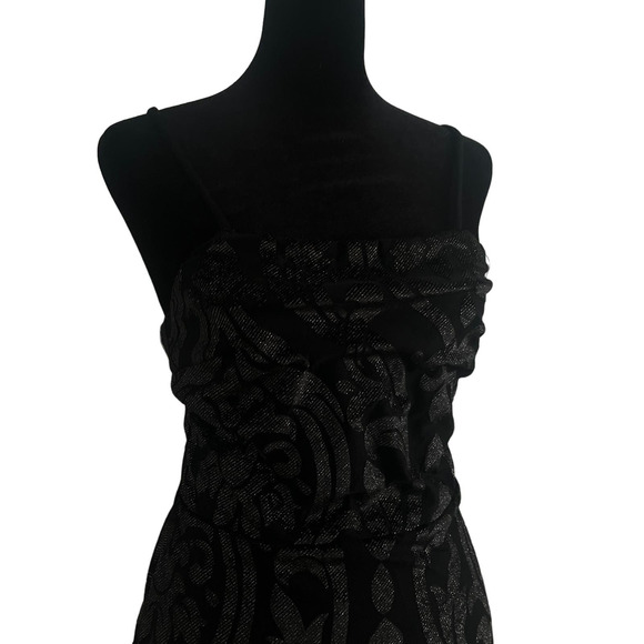 Lulus Mini Slip Dress with Silver Sparkle Detail- M - Picture 2 of 5